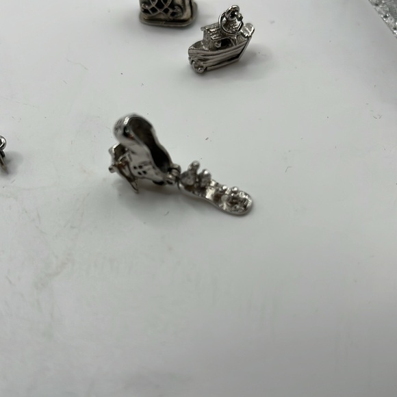 5 Vintage 3D Articulated Sterling Silver Charms - Picture 5 of 10